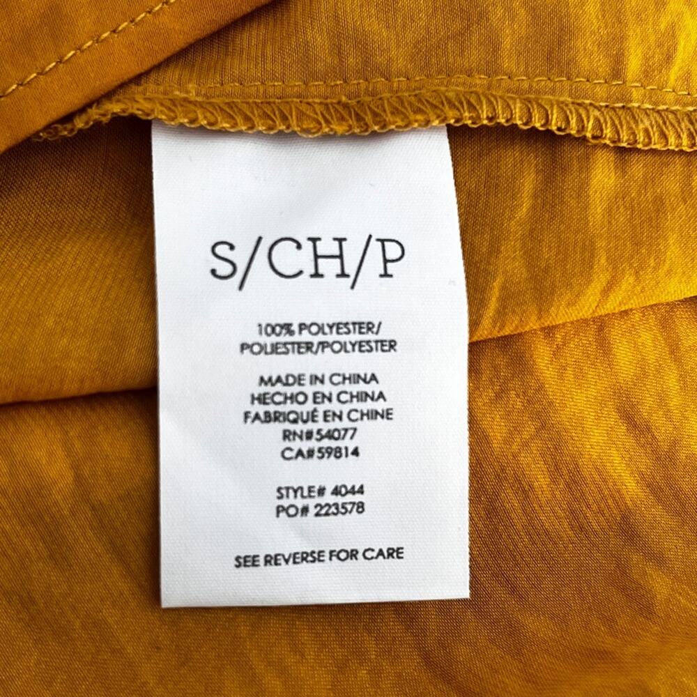 Cabi Sleeveless golden yellow Top tassel tie blouse size small - Picture 7 of 9